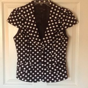 Black polka dot jacket